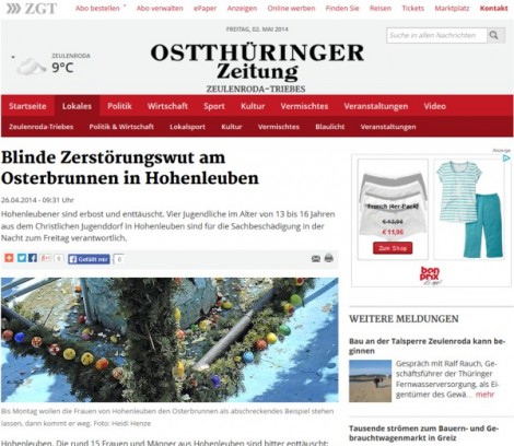 otz-blinde-zerstoerungswut-am-osterbrunnen-hohenleuben